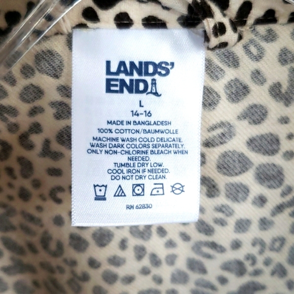 Land's End Cotton flannel pajamas sz Large, like new - Picture 4 of 5